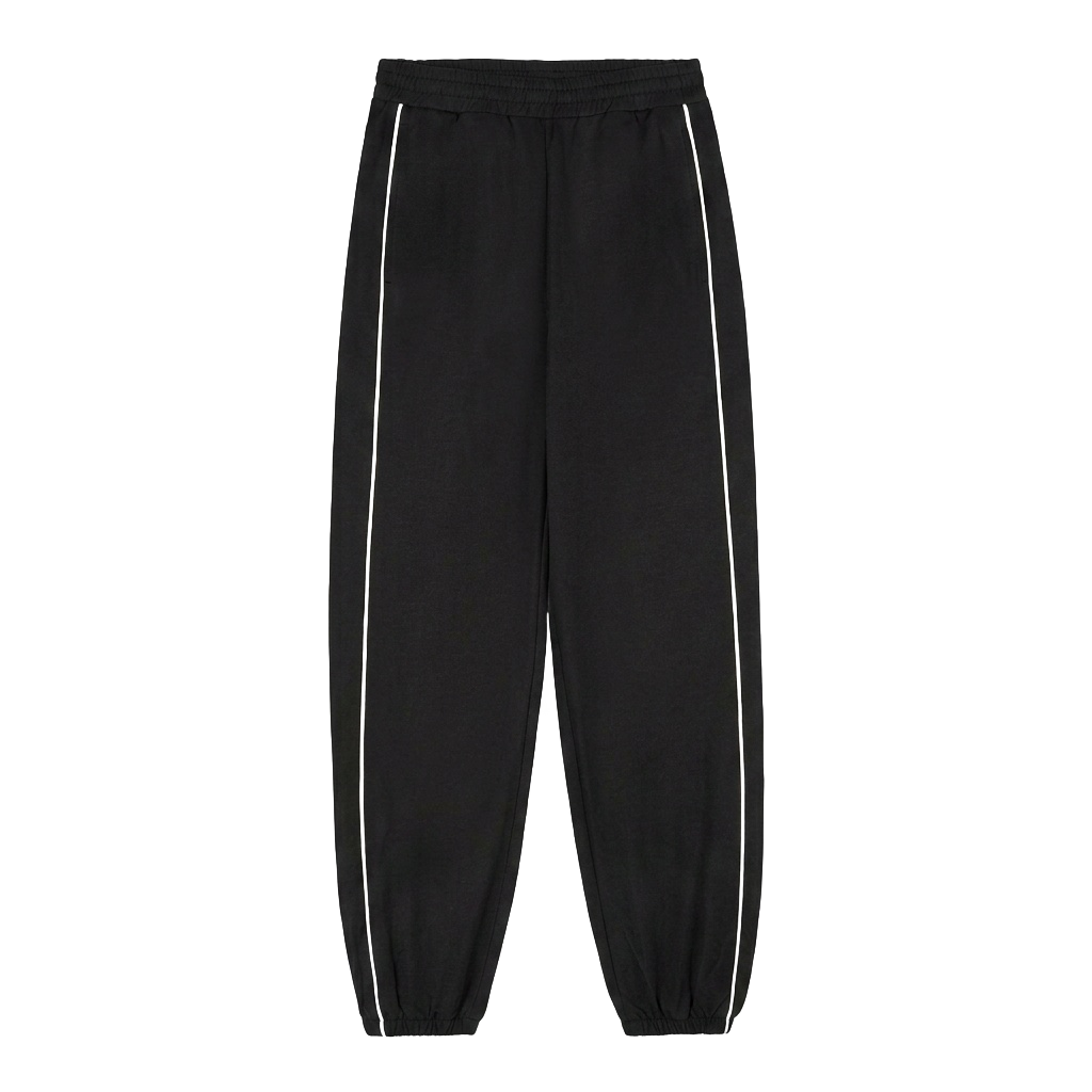 Black Side-Stripe Jogger