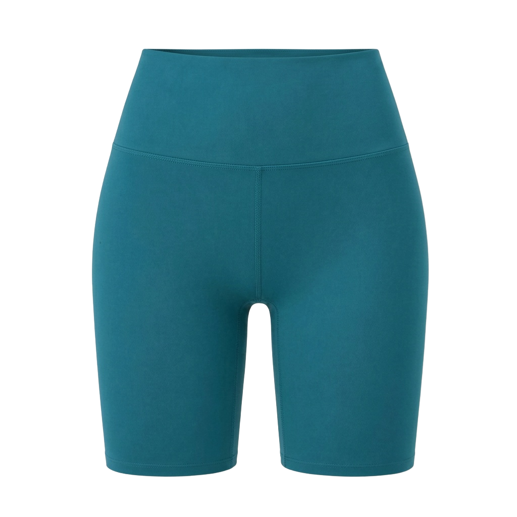 High-Waisted Mid-Thigh Biker Shorts