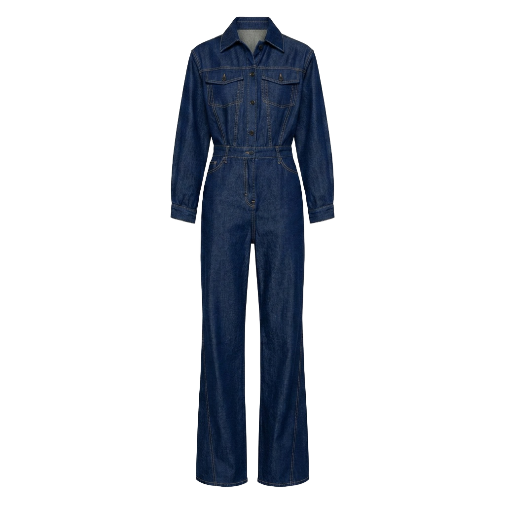 Indigo Blue Denim Jumpsuit