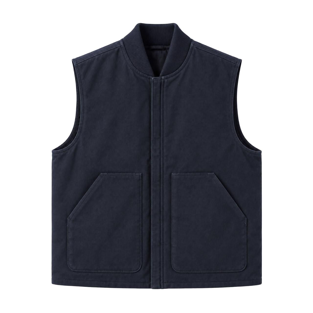 Ink Navy Canvas Workwear Vest