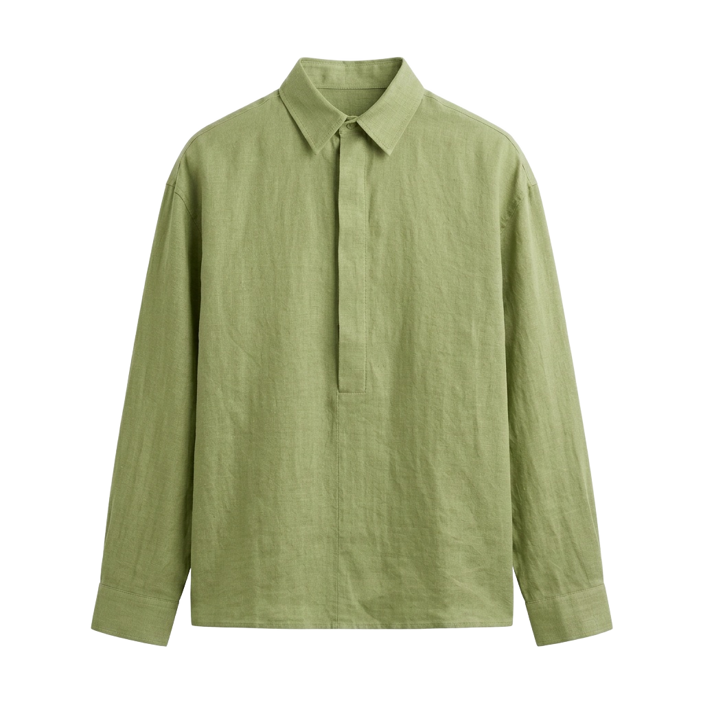 Matcha Green Popover Shirt