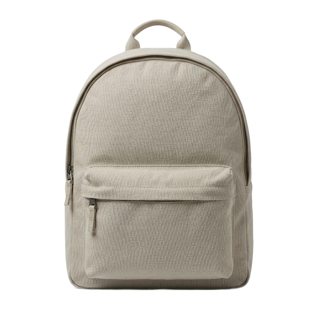 Khaki Canvas Backpack