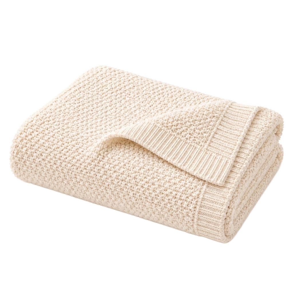 Knitted Cotton Throw