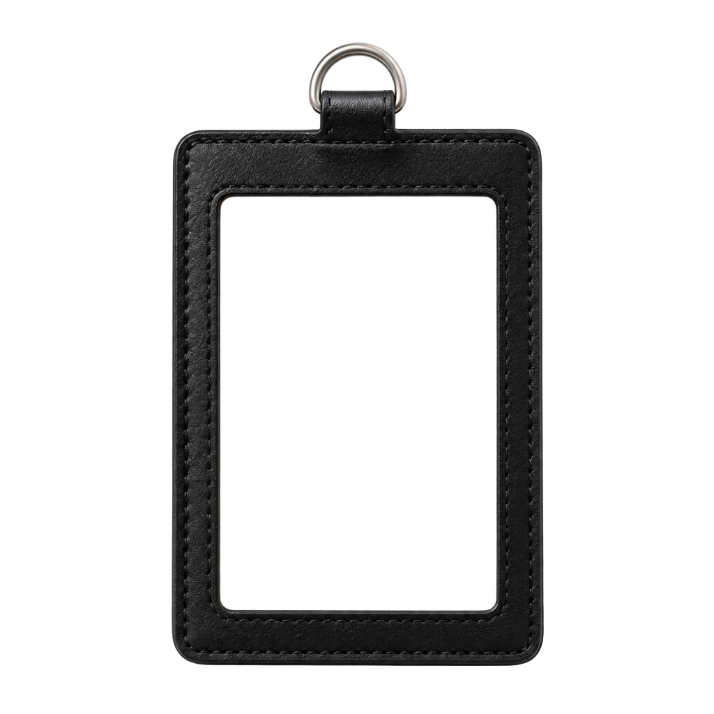 Leather Window ID Holder