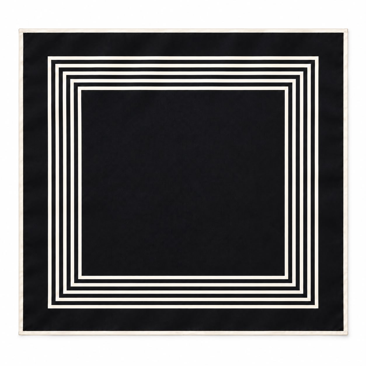Linear Frame Silk Square