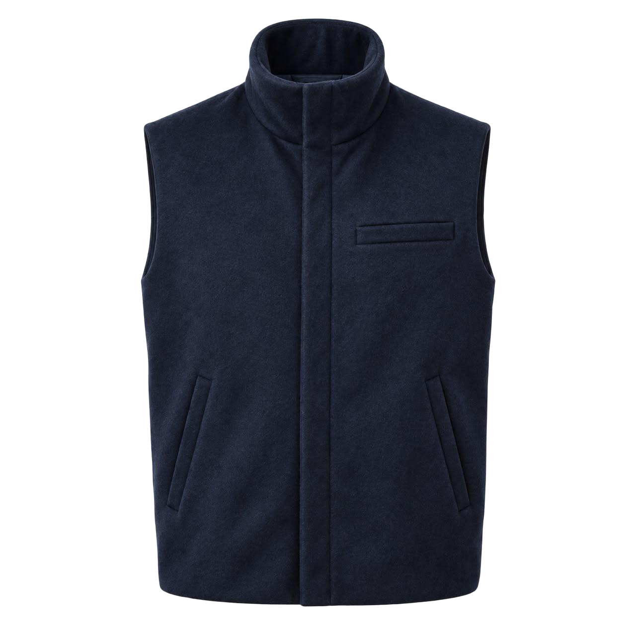 Midnight Blue Wool Vest