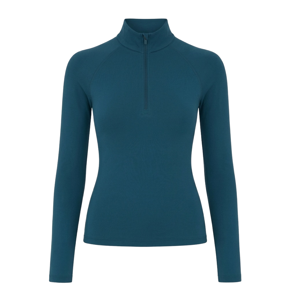Mock-Neck Performance Top