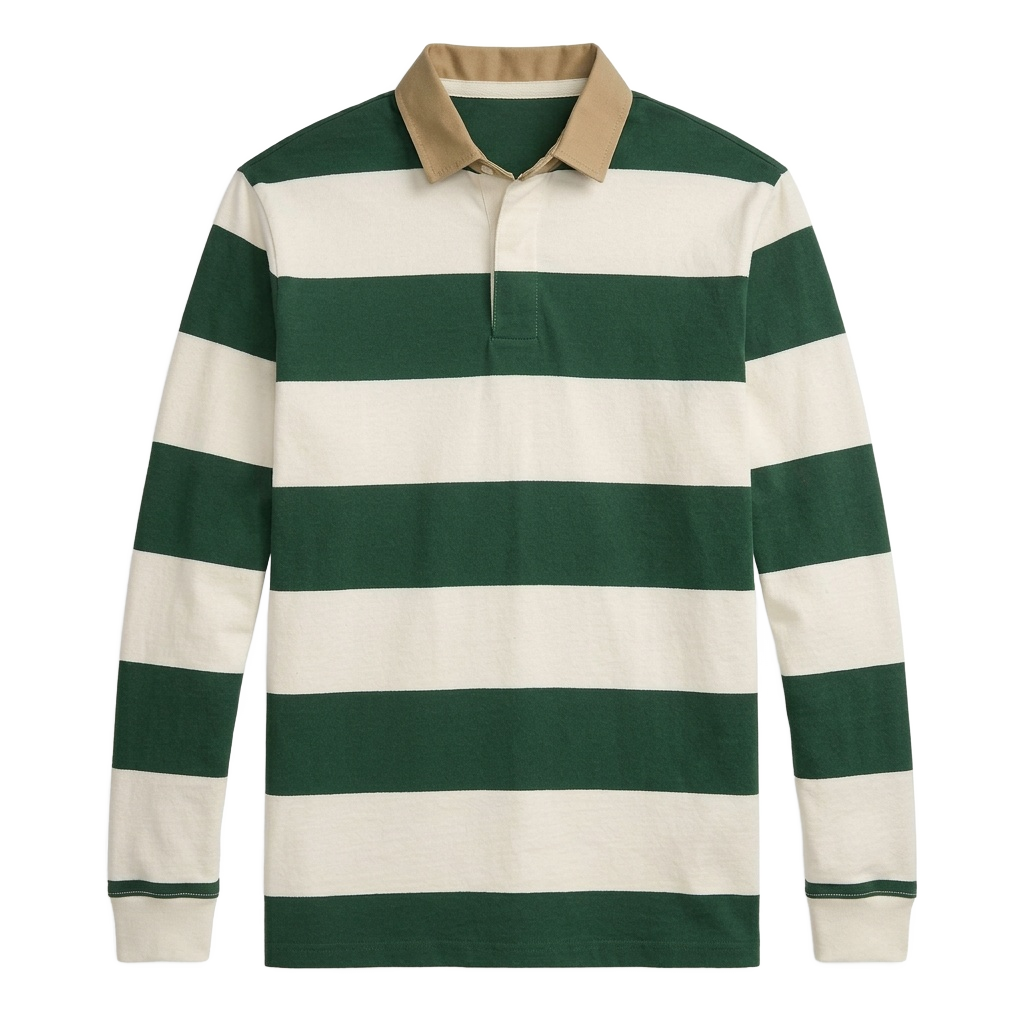 Wide Striped Rugby Shirt