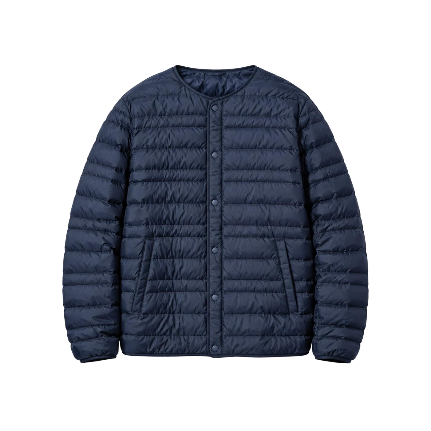 Navy Collarless Compact Liner