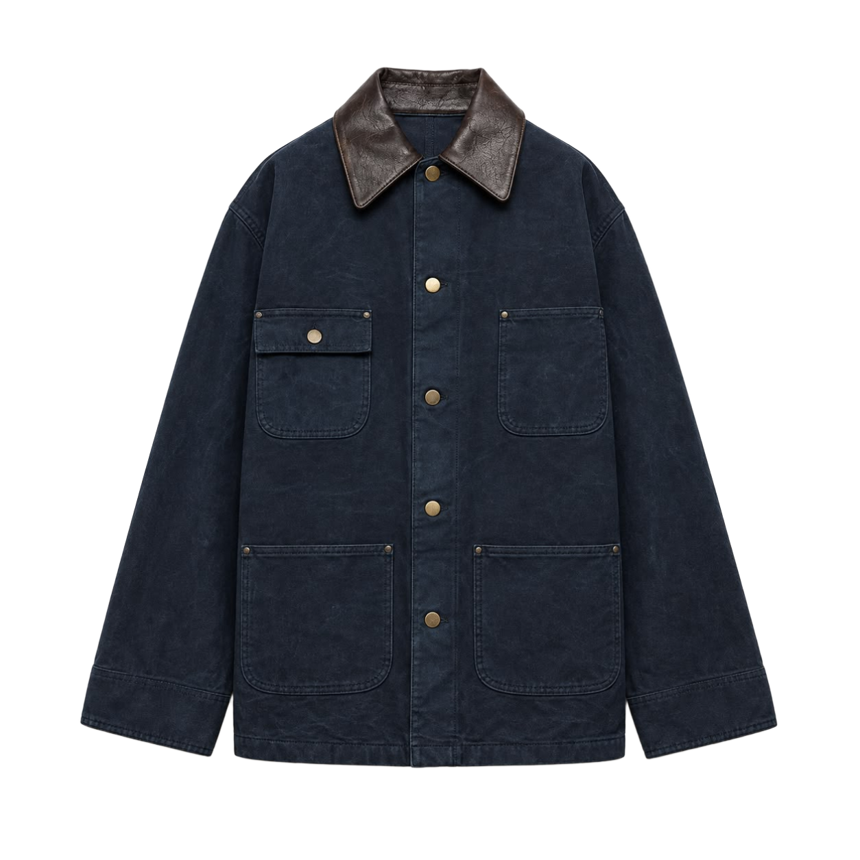 Navy Four-Pocket Chore Jacket