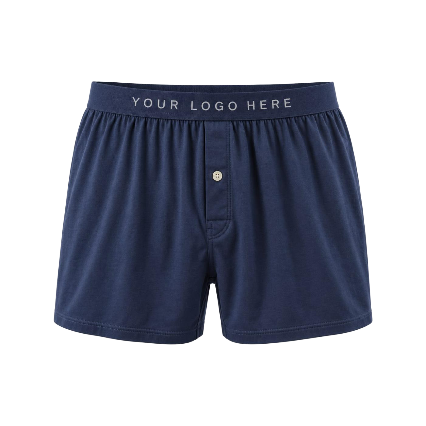 Navy Tonal-Waistband Boxer Shorts