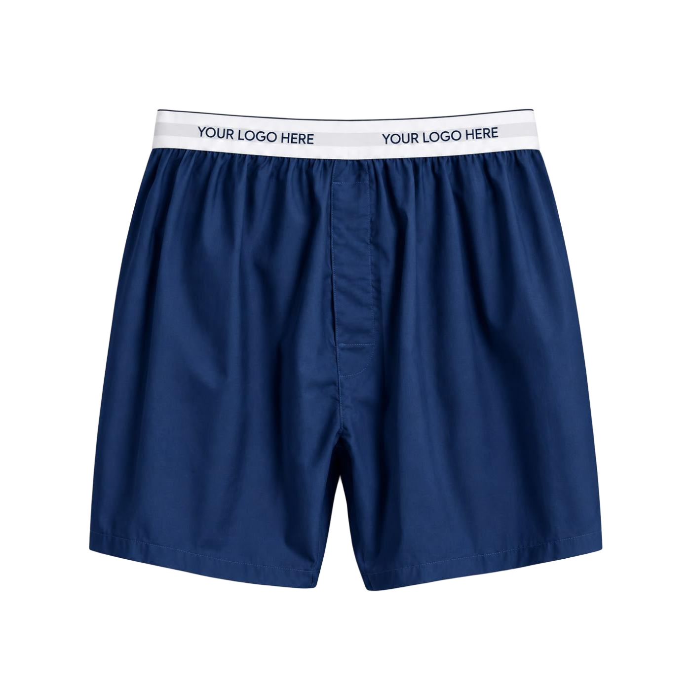 Navy Woven Boxer Shorts