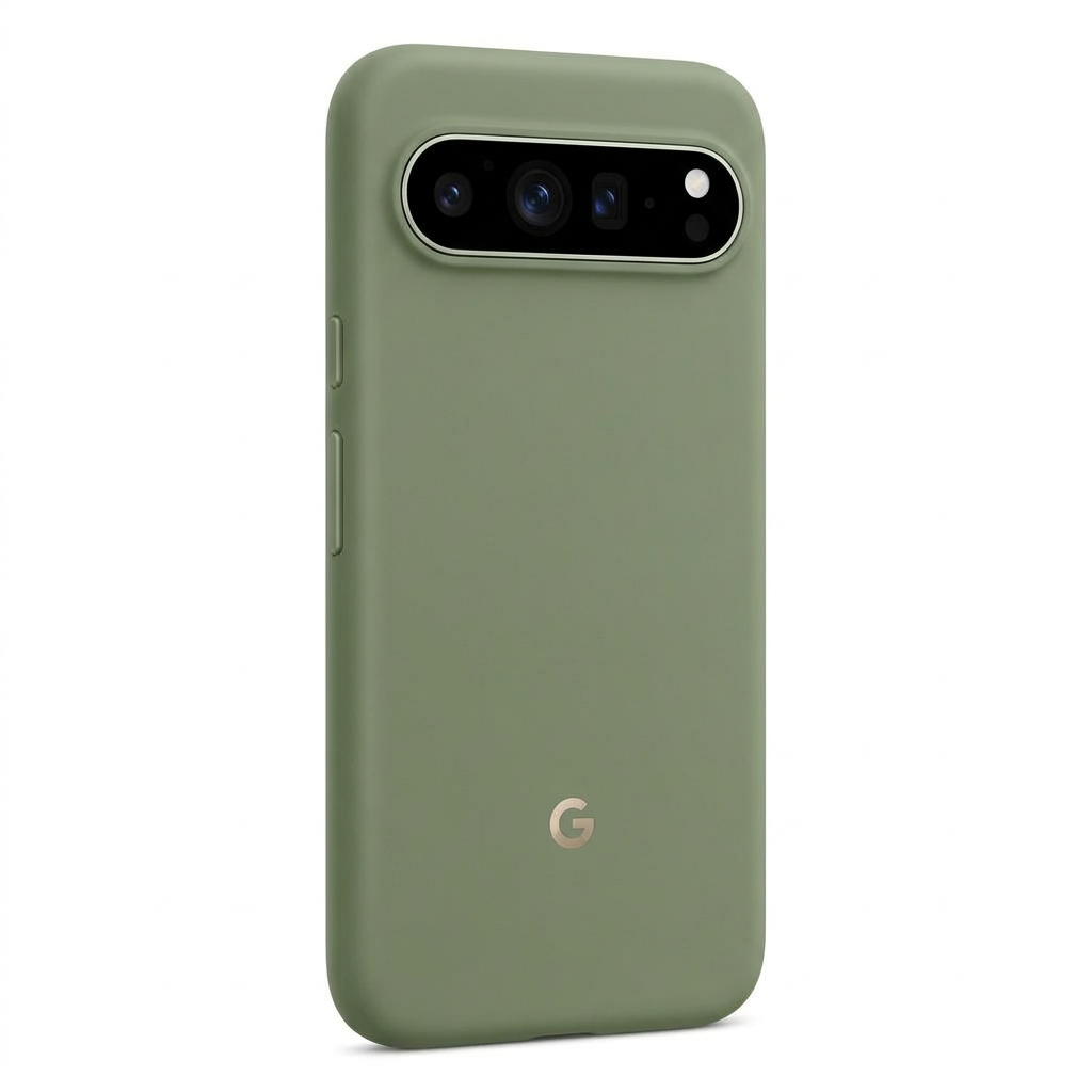 Olive Silicone Case — Pixel 11 Pro