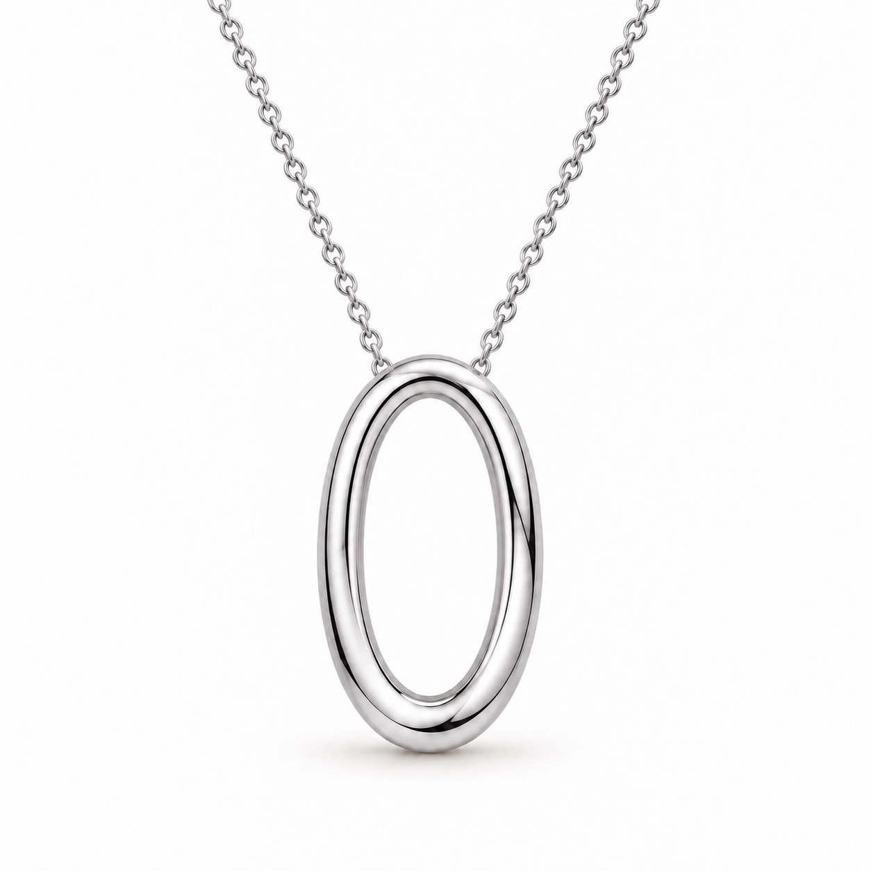 Open oval necklace