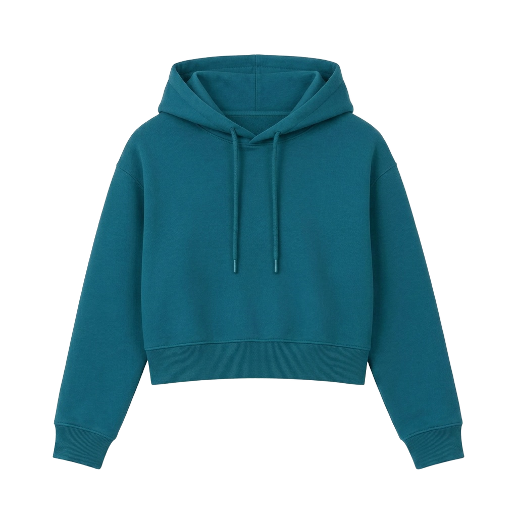 Oversized Cropped Hoodie