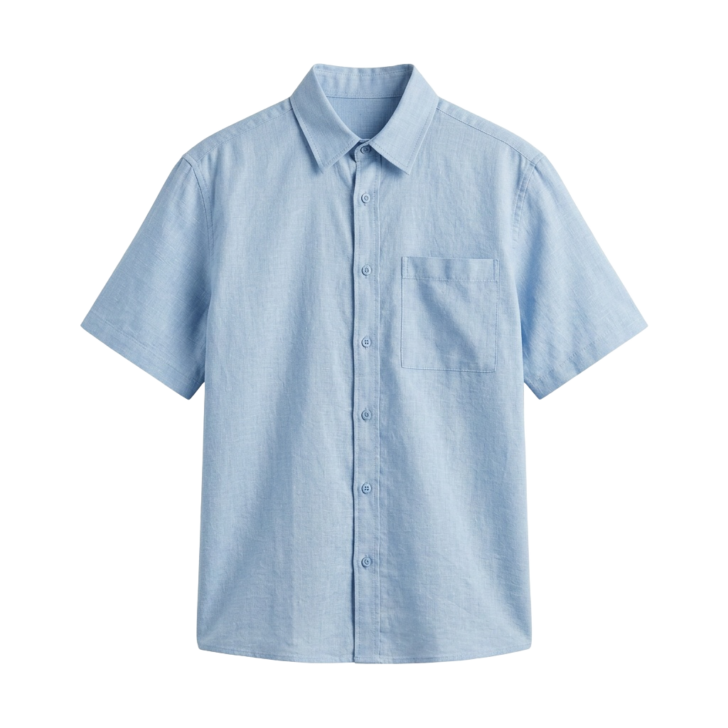 Light Blue Short Sleeve Shirt