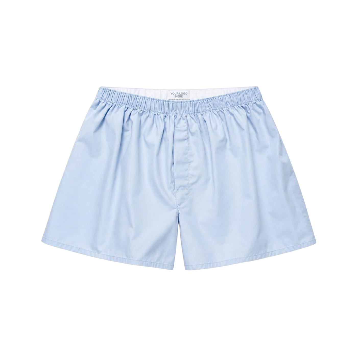 Pale Blue Woven Boxer Shorts