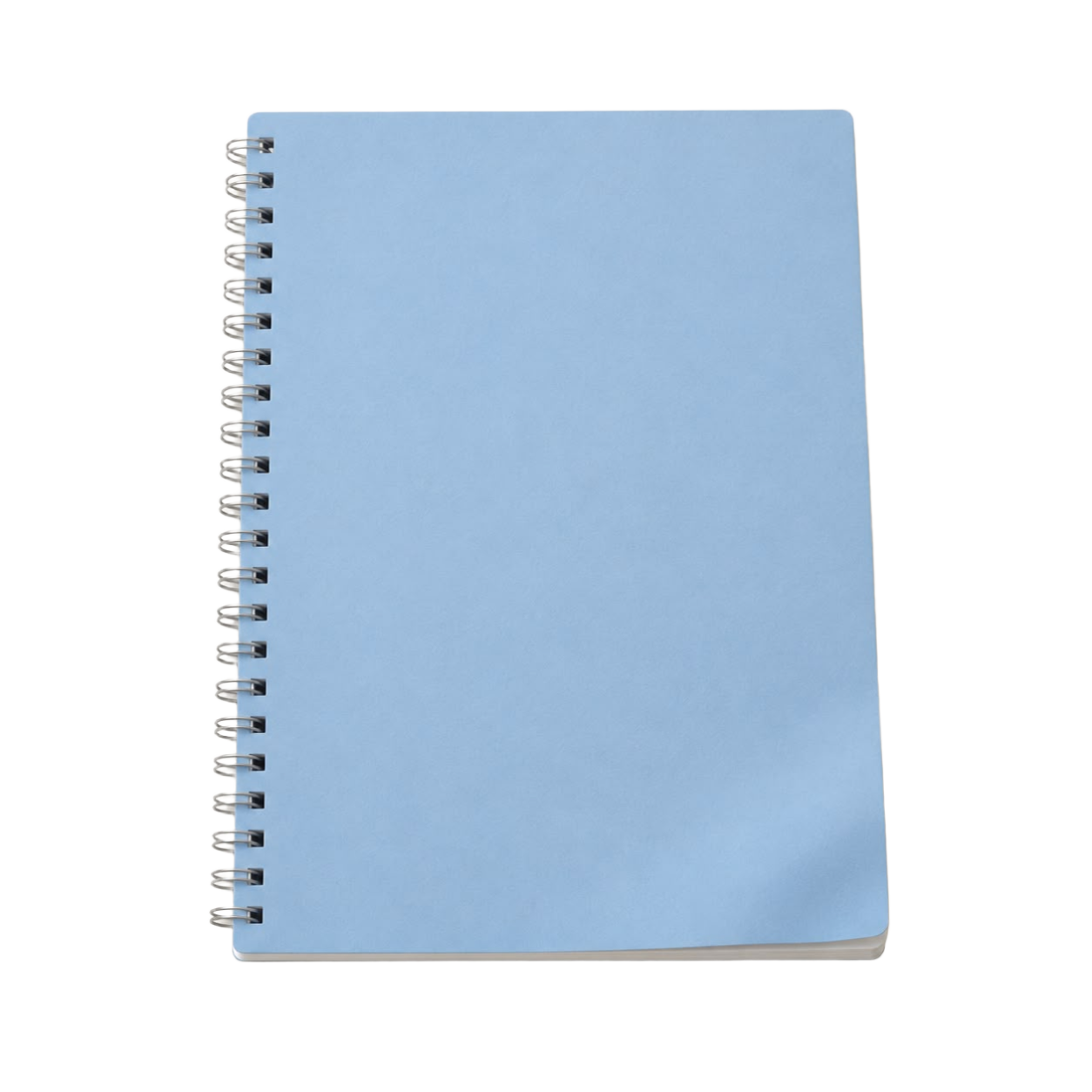 Pastel Blue Flexible Spiral Notebook