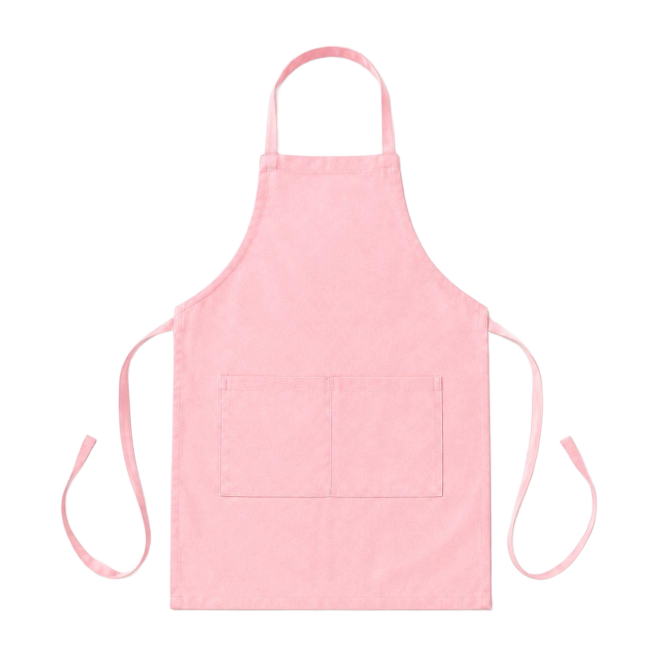 Pink Bib Apron With Pockets