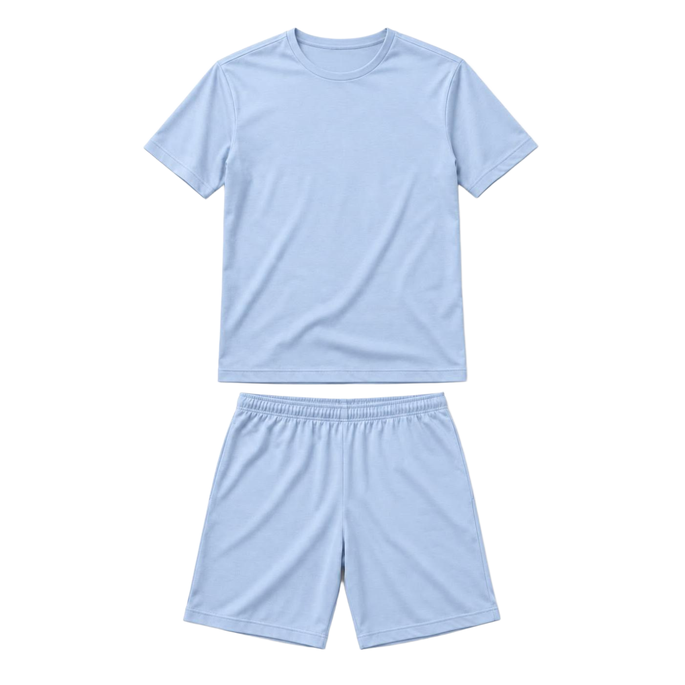 Powder Blue Essential T-Shirt & Shorts Set