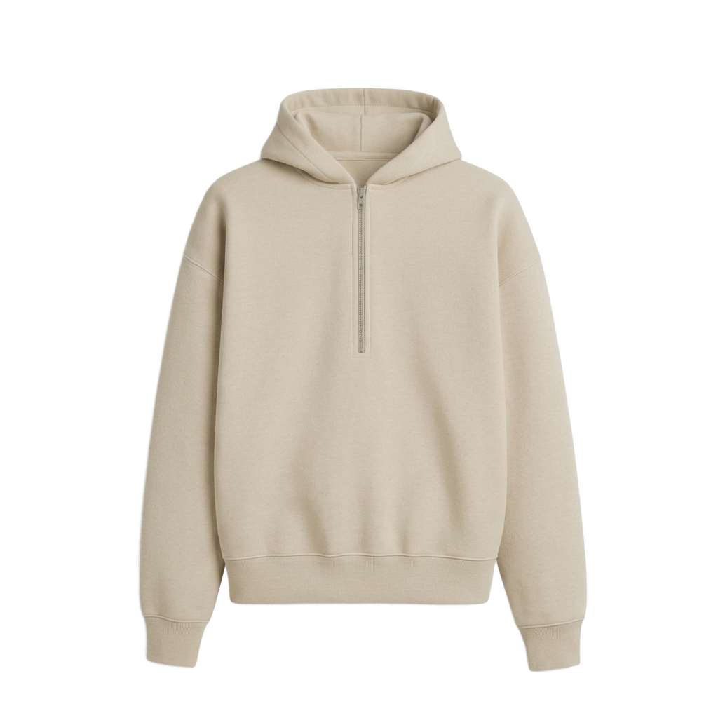 Relaxed Quarter-Zip Pullover