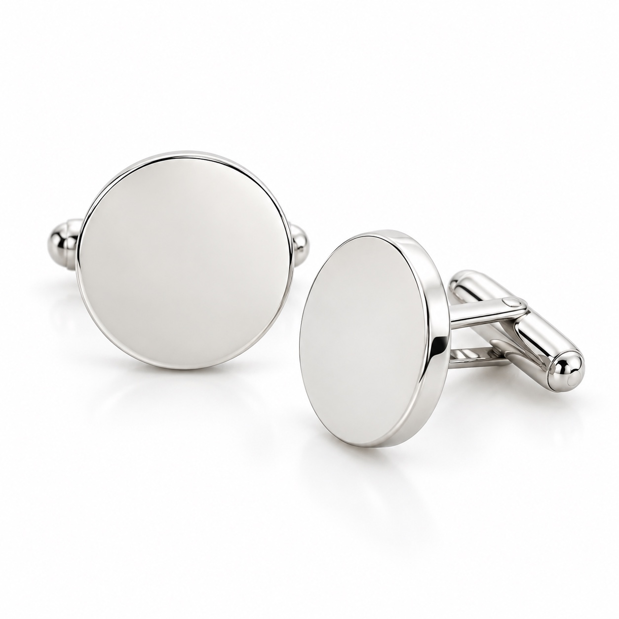 Round blank cufflinks