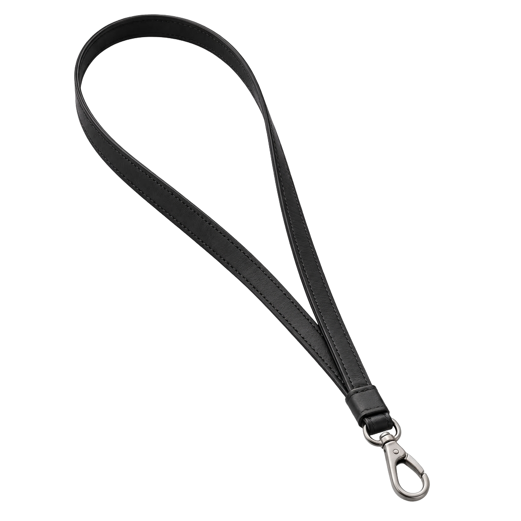 Slim Leather Lanyard