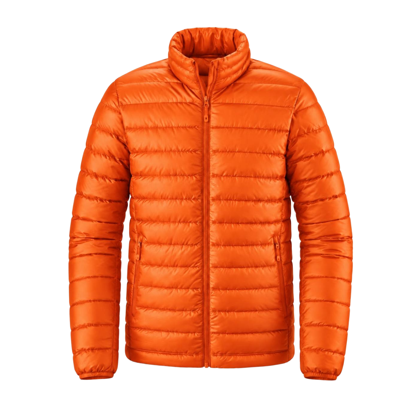 Tangerine Orange Lightweight Contoured Puffer