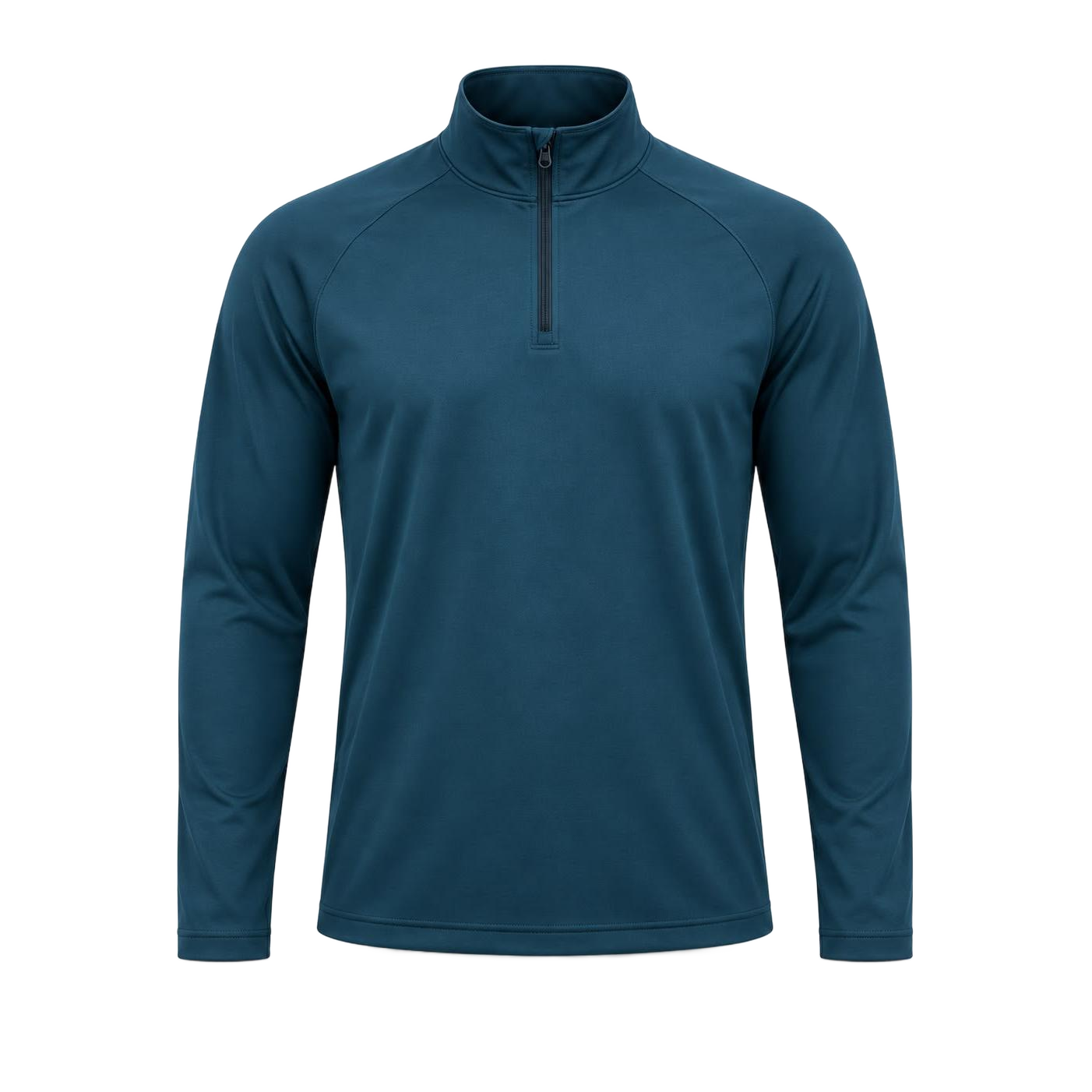 Teal Quarter-Zip Top