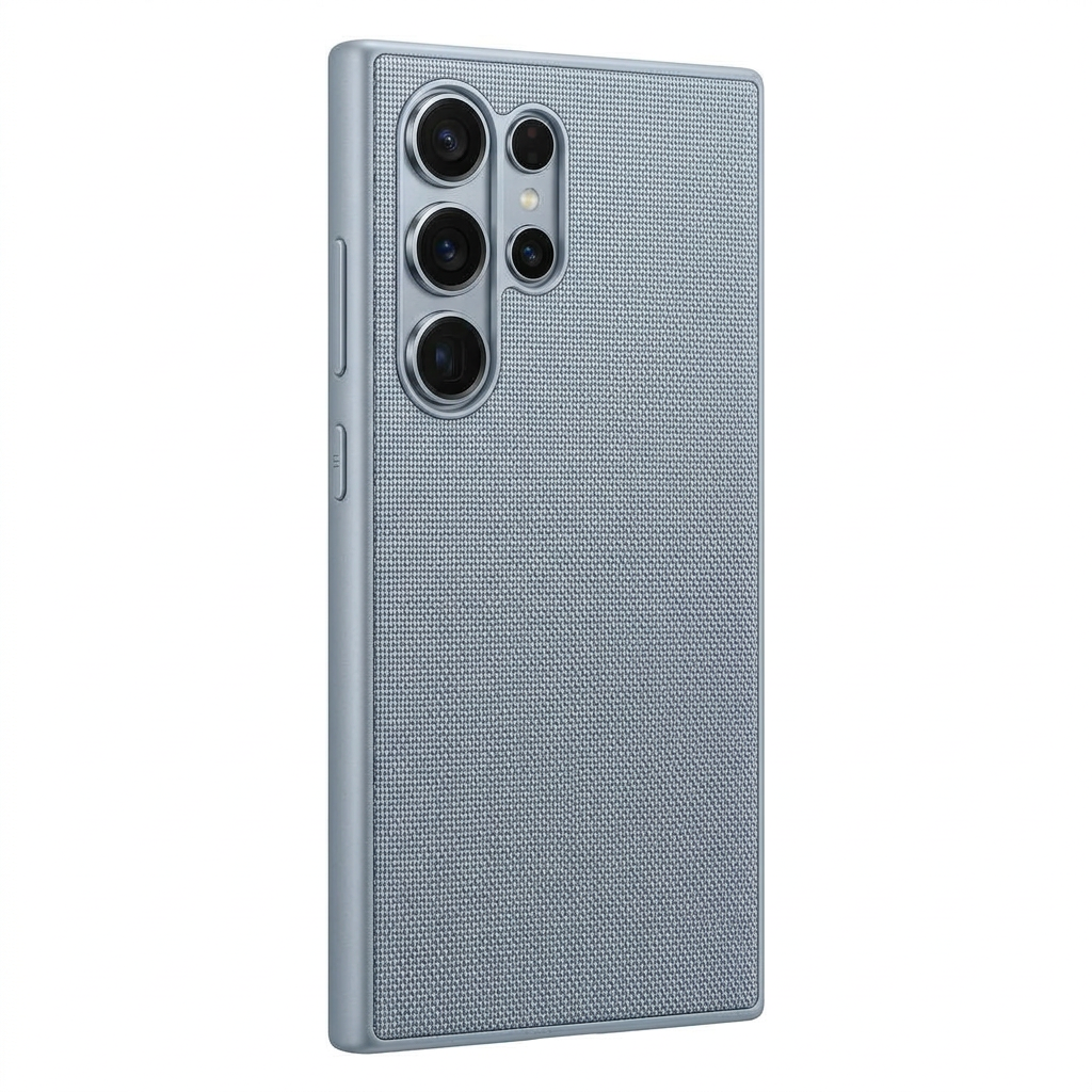 Titanium Silverblue Fabric Case — Galaxy S25 Ultra