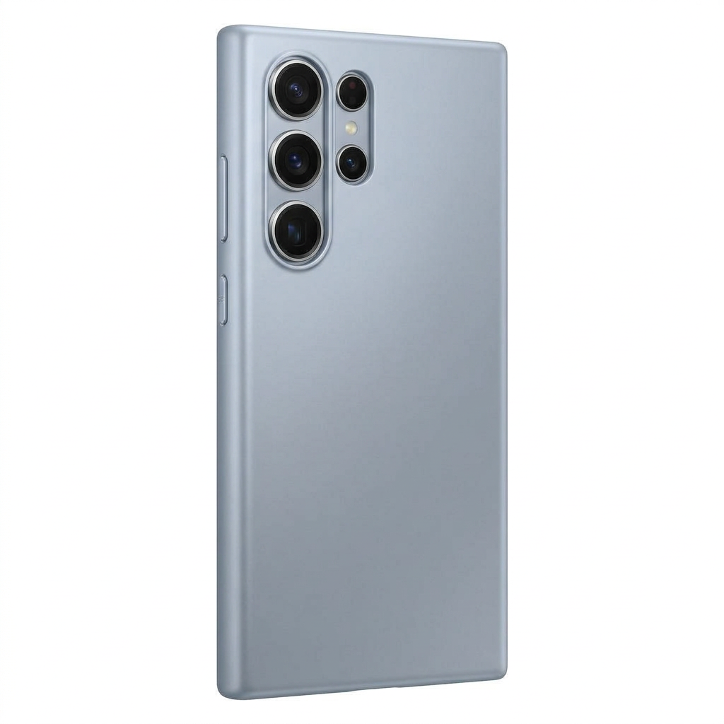 Titanium Silverblue Silicone Case — Galaxy S25 Ultra