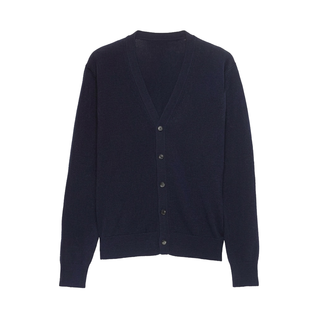 V-neck cardigan sweater