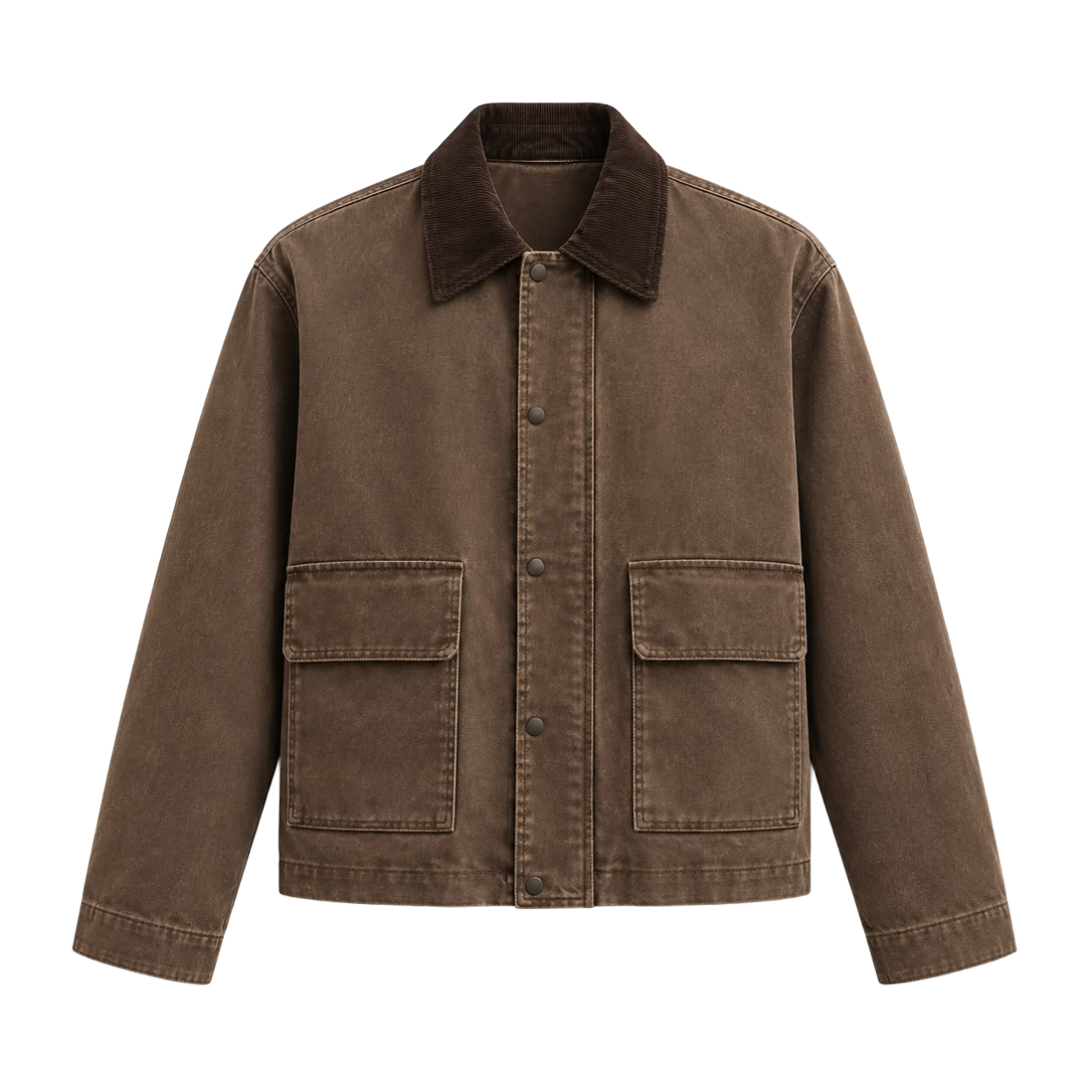 Washed Brown Utility Jacket
