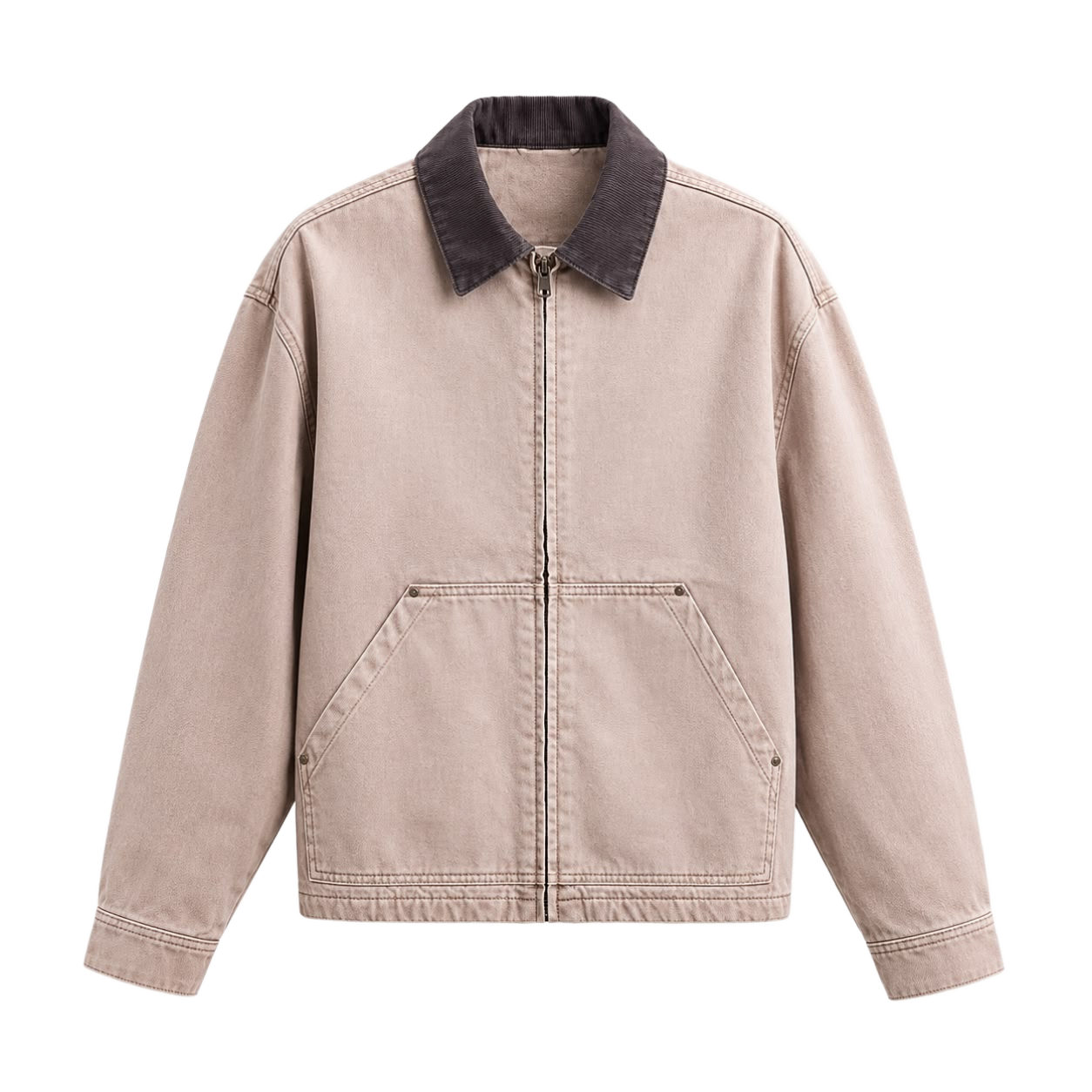 Washed Sand Work Jacket