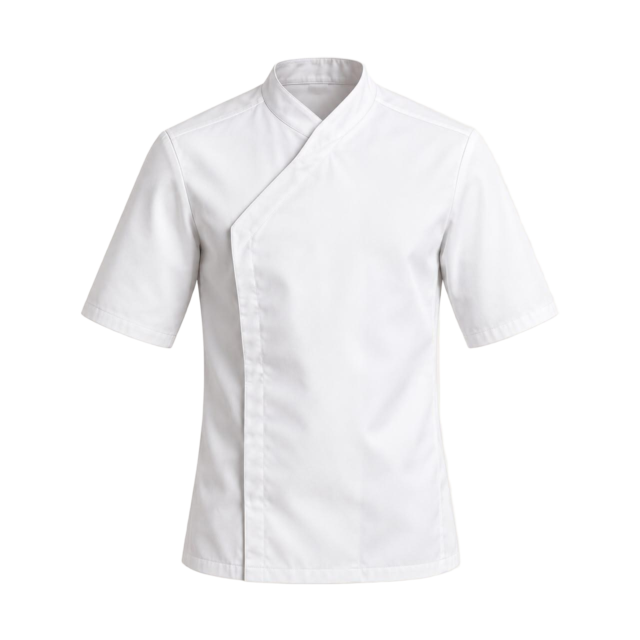White Short-Sleeve Chef Jacket