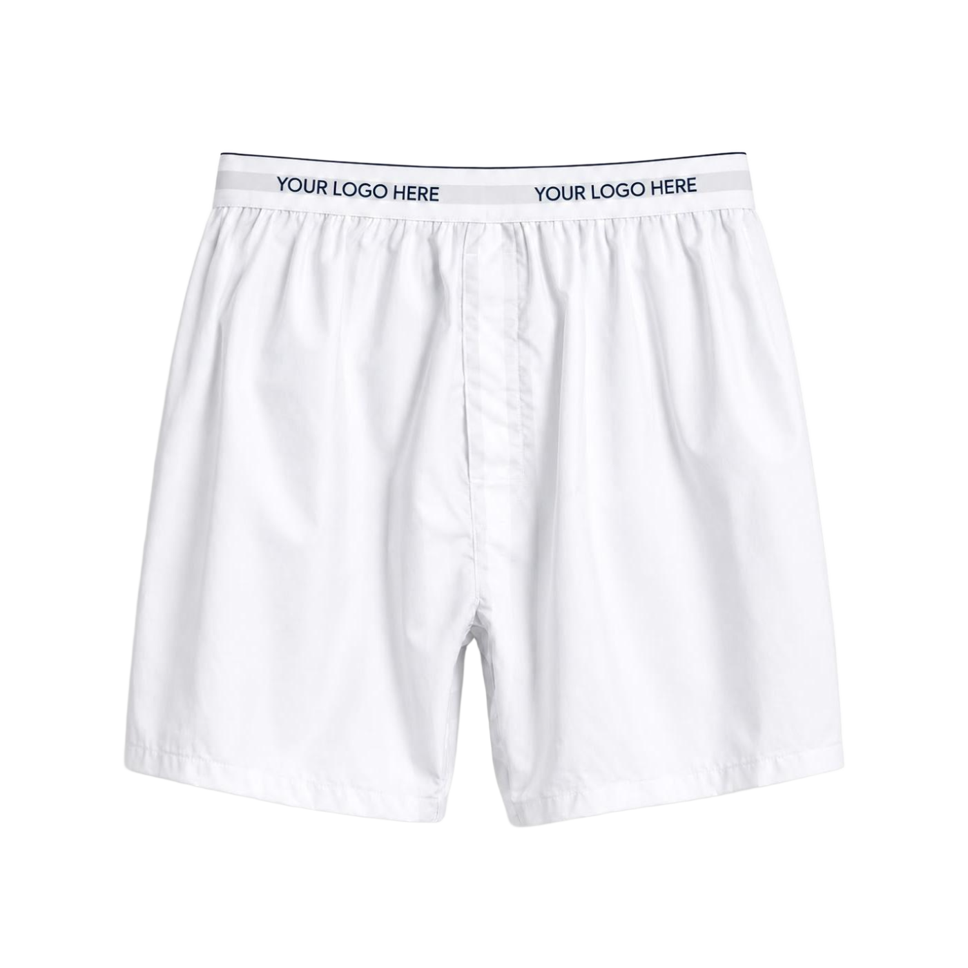 White Woven Boxer Shorts