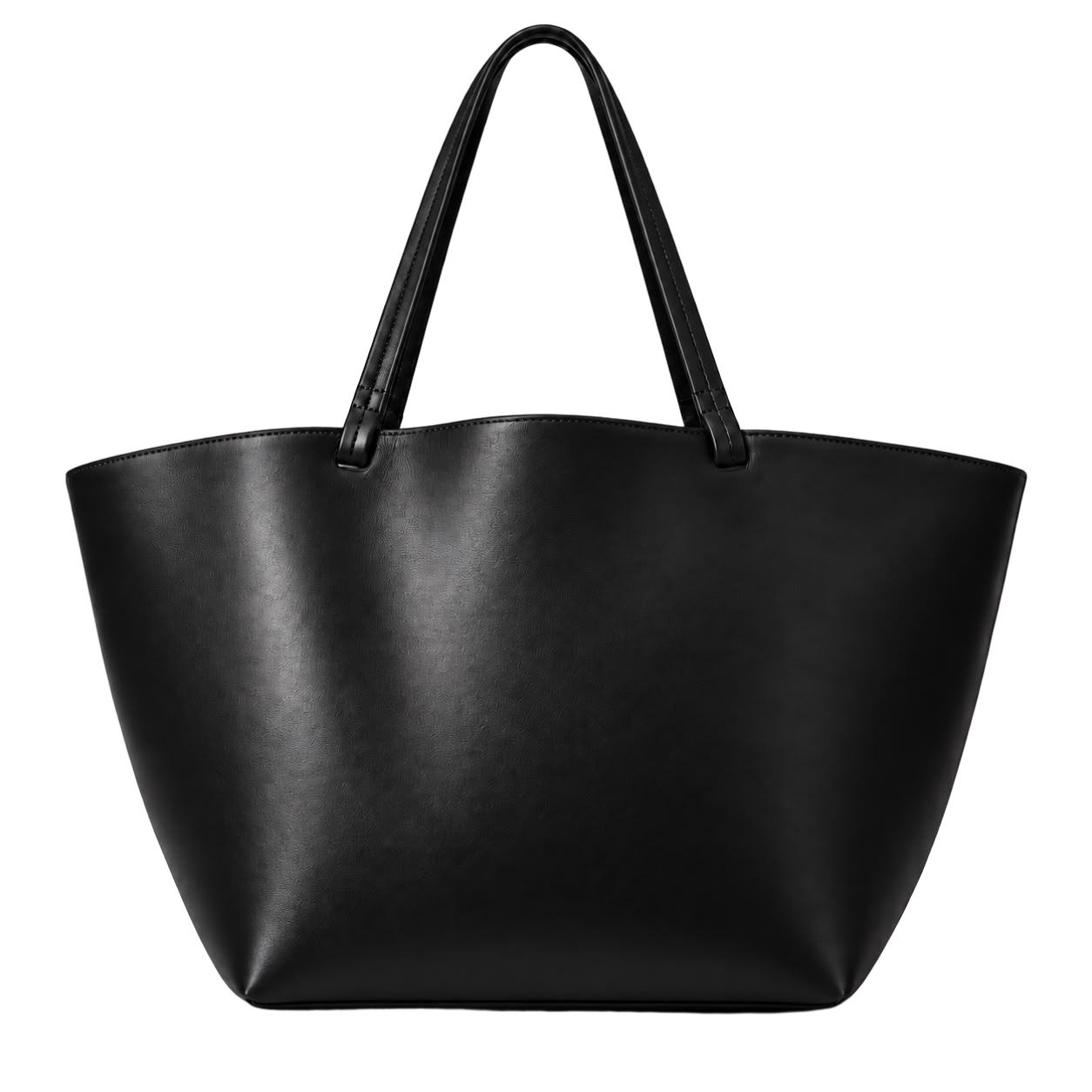 Wide Curved Shopper Tote
