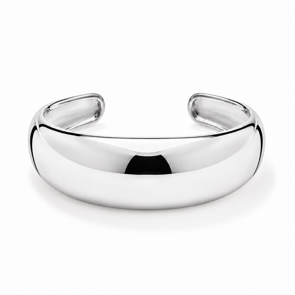 Wide domed open cuff