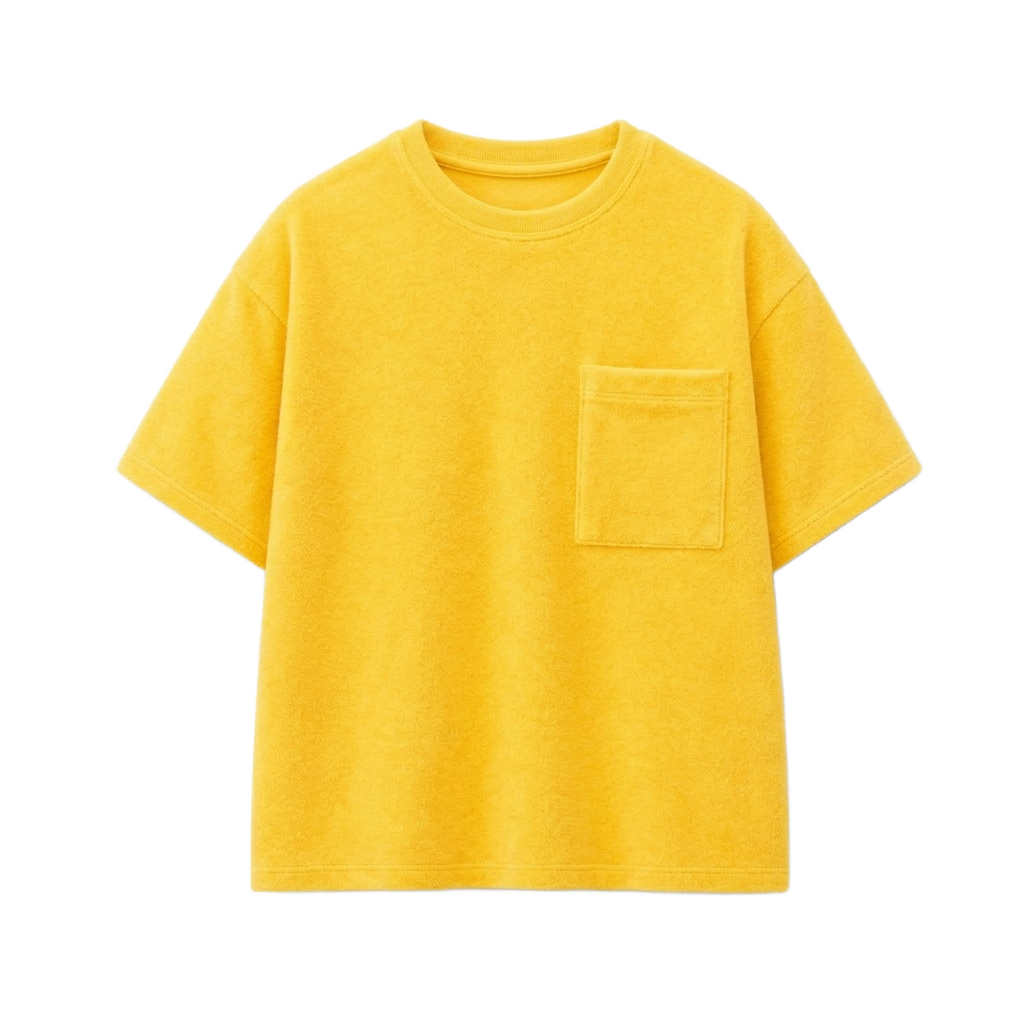 Yellow Towelling T-shirt