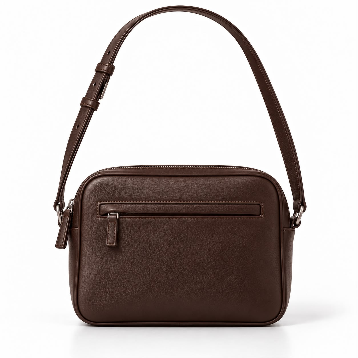 Zip-Pocket Camera Bag — Chocolate